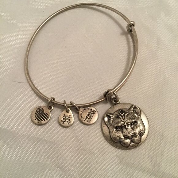Alex and Ani Wild Heart Wildcat Wire Bracelet (G1) - Picture 1 of 4